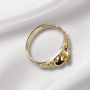 10K Real Gold Fancy Elephant Ring (Size 8)