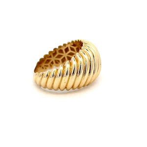 10K Real Gold Shrimp Style Ring (Size 7)