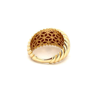 10K Real Gold Shrimp Style Ring (Size 7)