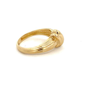 10K Real Gold Front Swirl Ring (Size 8)