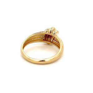 10K Real Gold Front Swirl Ring (Size 8)