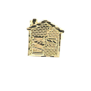 10K Real Solid Yellow Gold Trap House Ring (Small)