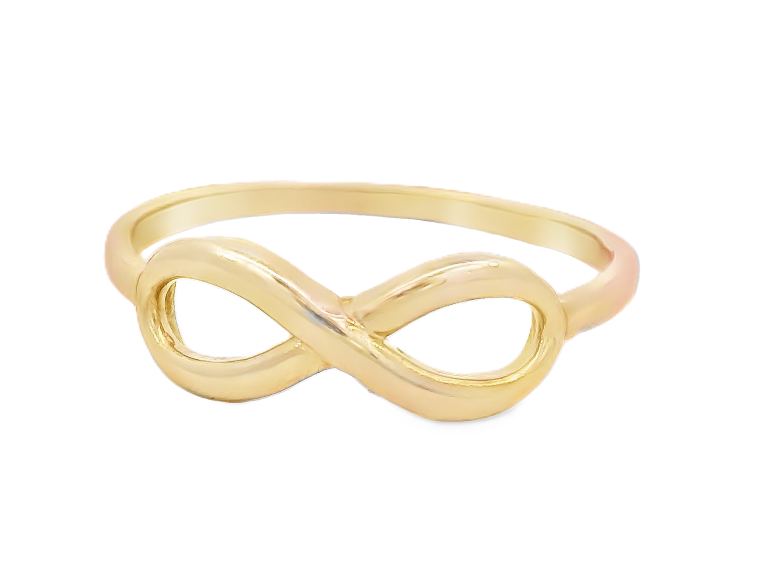 10K Real Gold Infinity Ring for Women