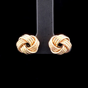 10k Real Gold Love Knot Earrings