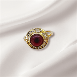 10K Real Gold Evil Eye Ring For Women, Girls