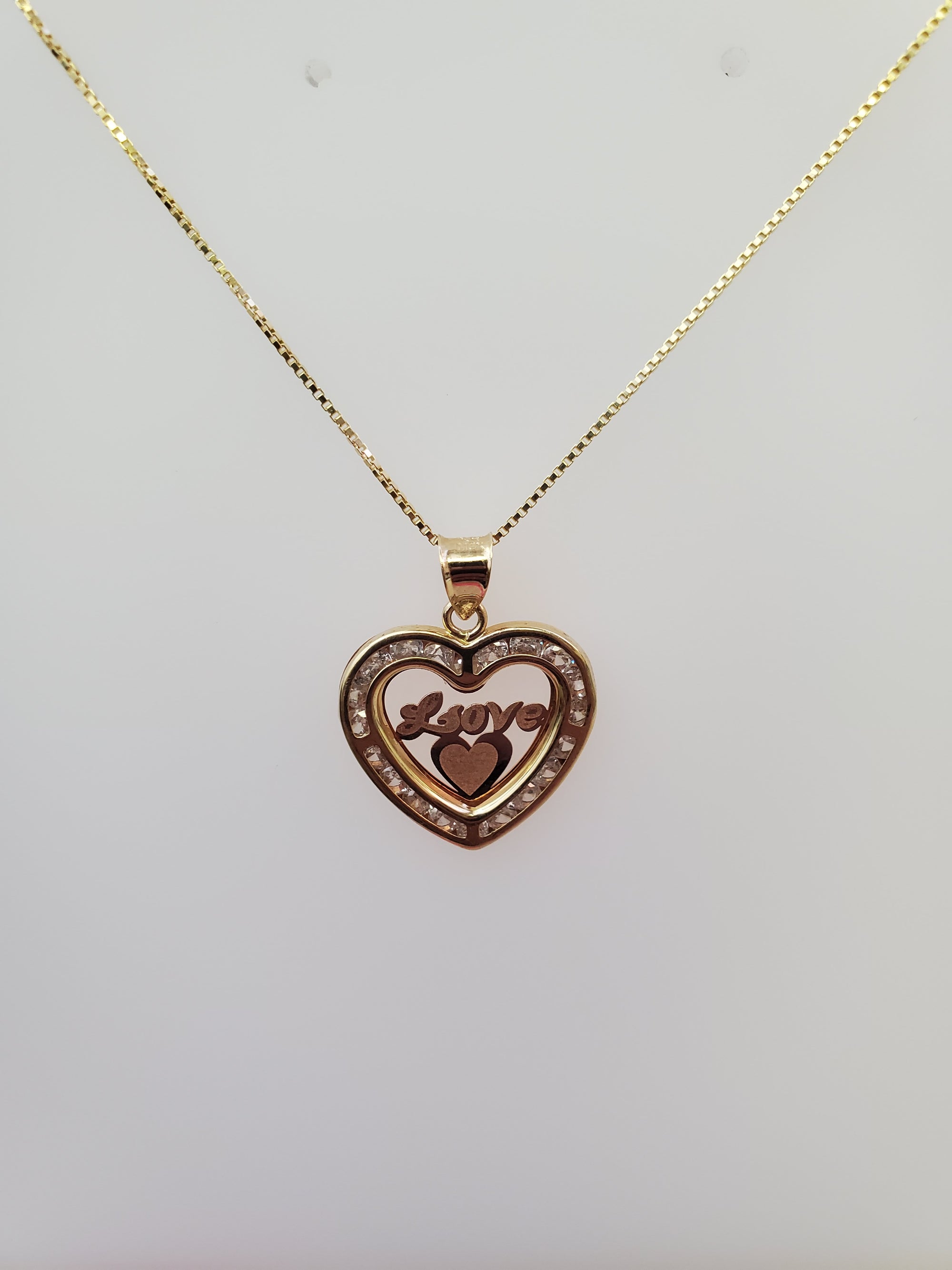 10K Gold Love Heart Charm