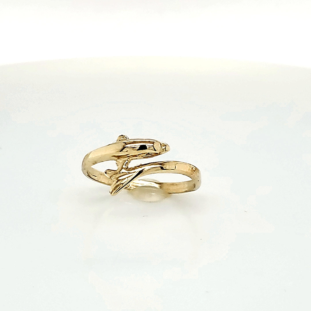 10K Gold Fish Ring