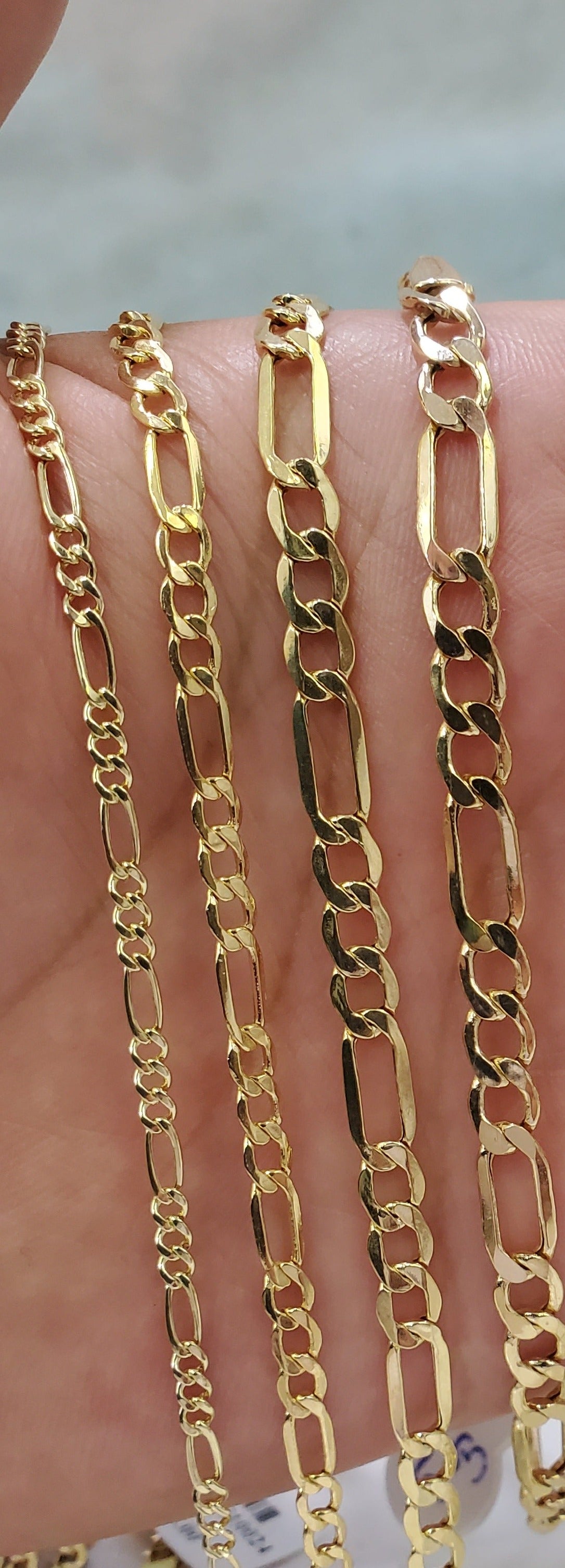 14k Gold orders Figaro chain 5 MM , gold chain, 14k Real gold Figaro chain , gold chain