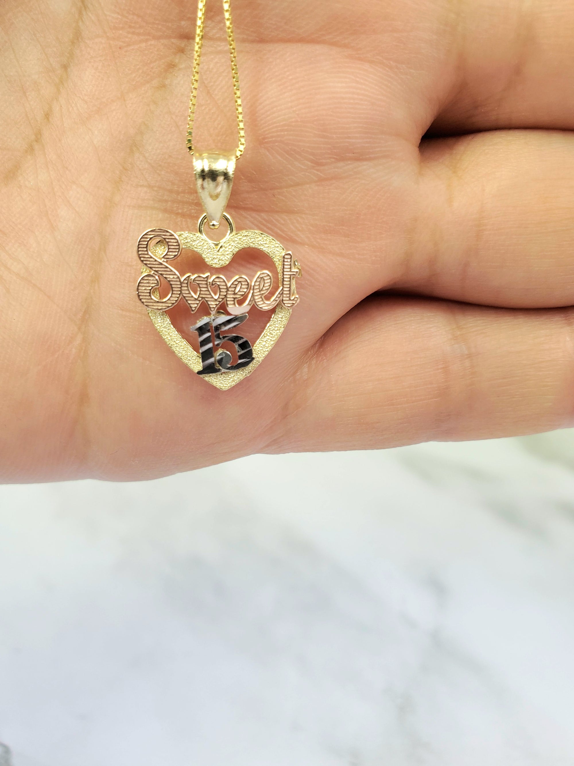 10K Gold Heart Charm