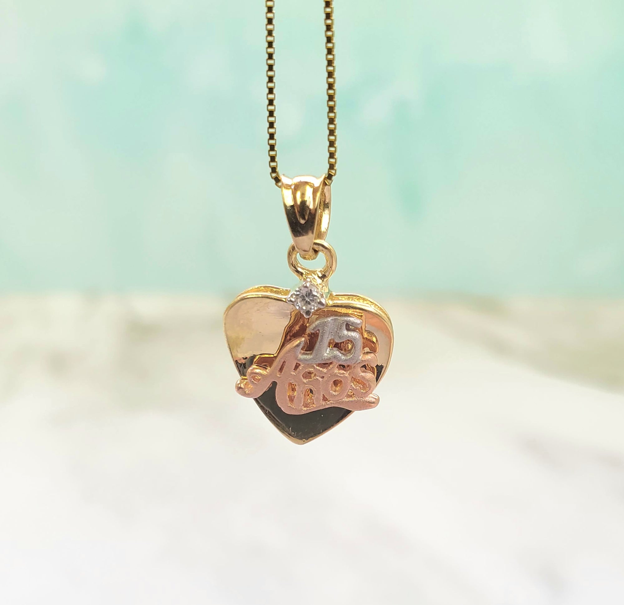 10K Gold heart Charm