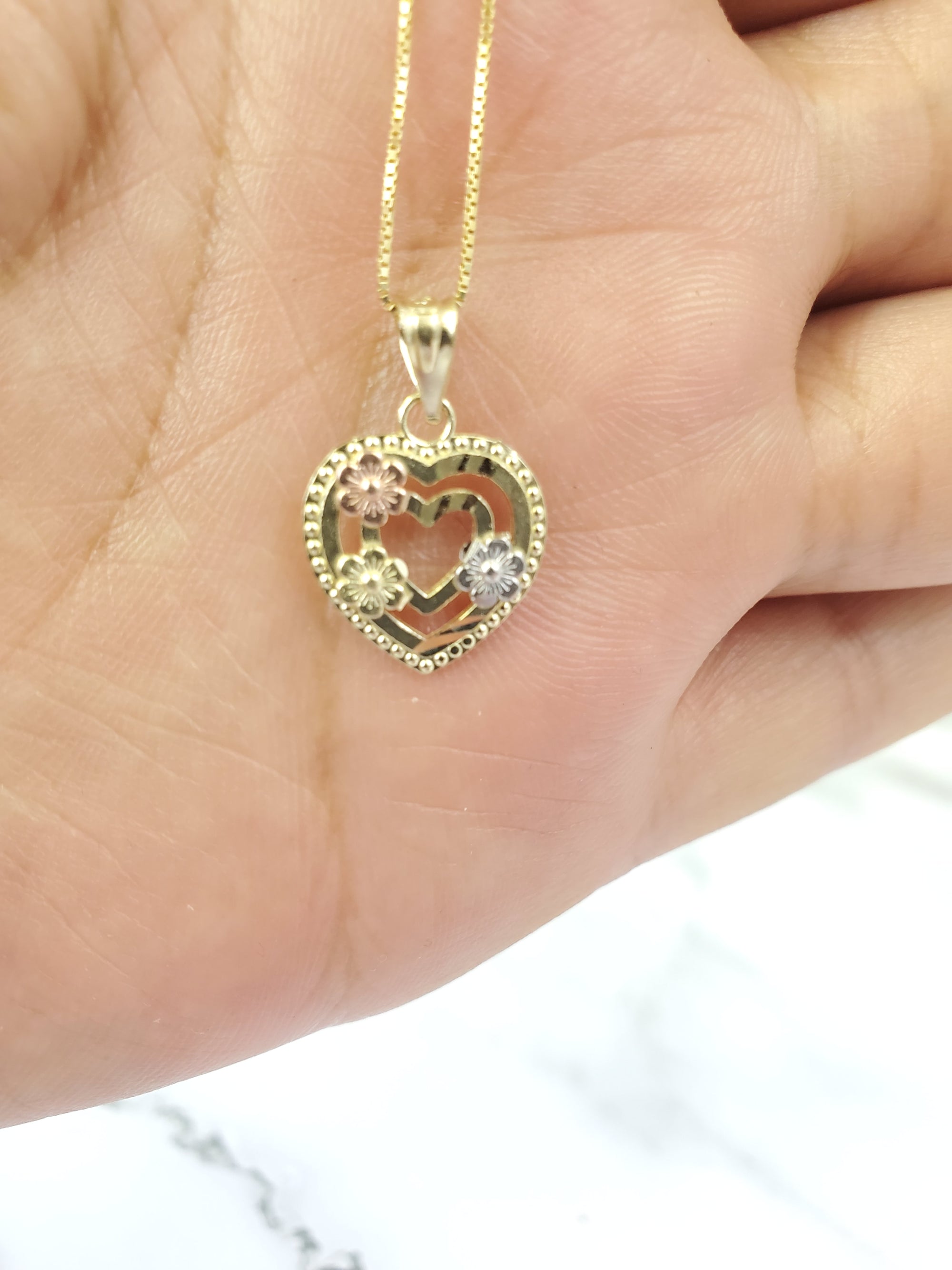 10K Gold Heart Charm