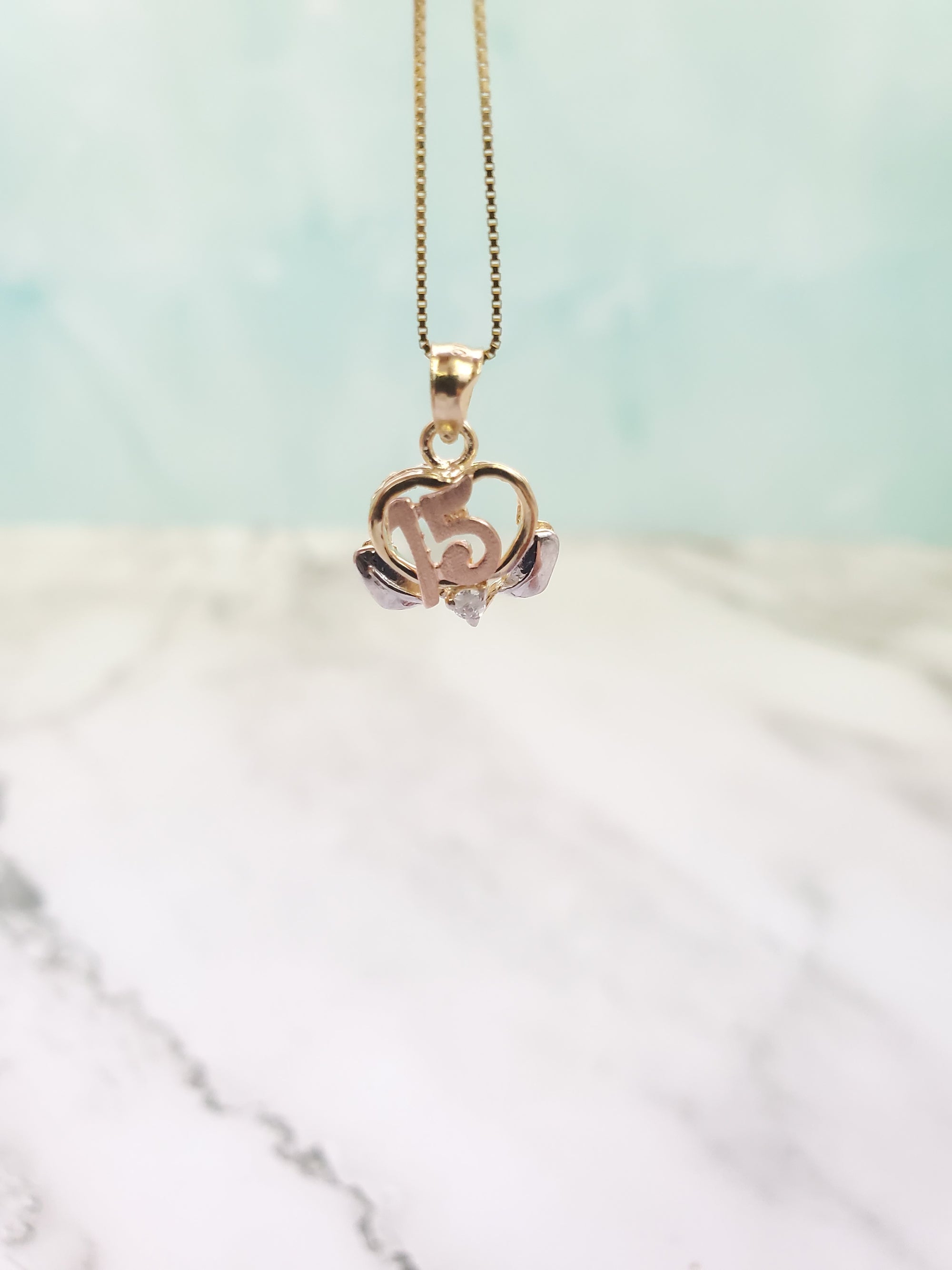 10K Gold Heart Charm