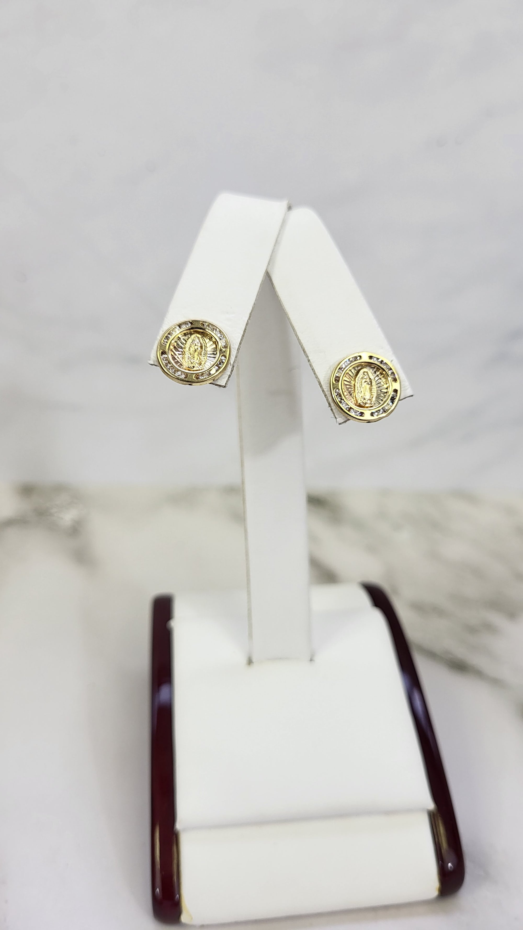 10K Gold mary Earrings