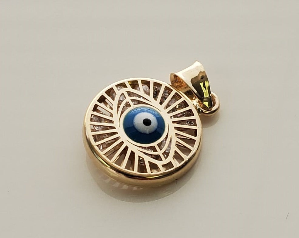 9ct gold evil eye on sale pendant