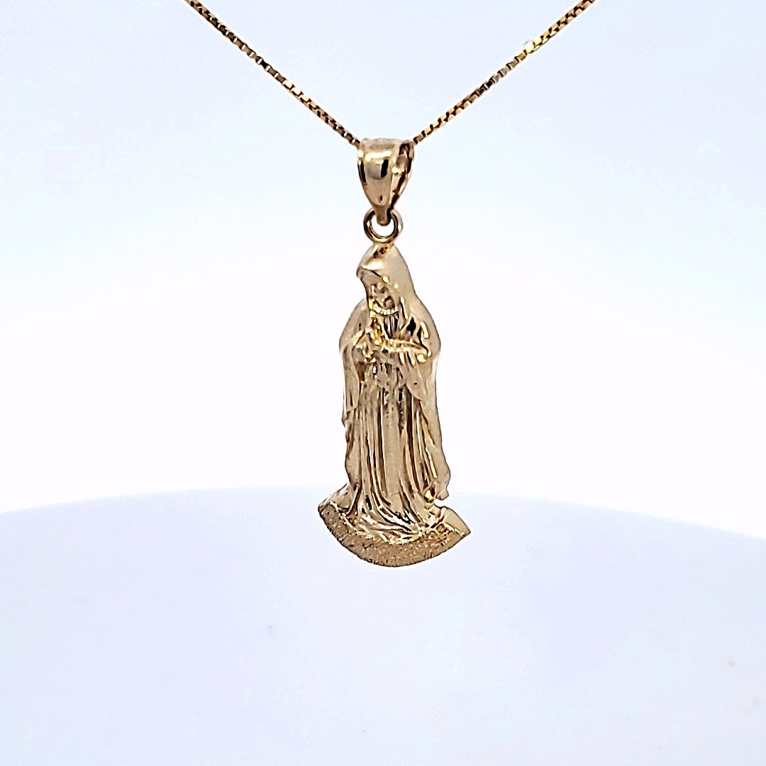 Vintage 10k Solid Gold Virgin Mary Charm deals