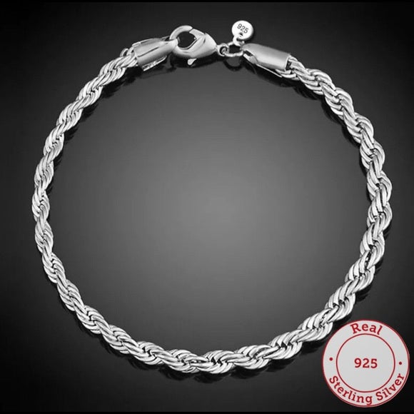 Modern Silver Bracelet for Men
