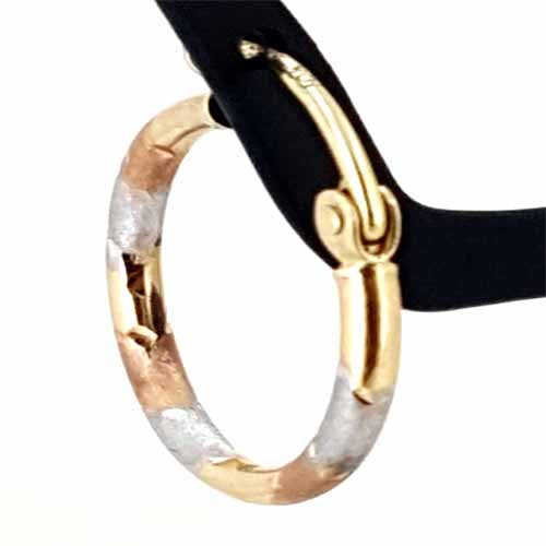 10k gold rose gold and yellow gold hoops earrings popular New