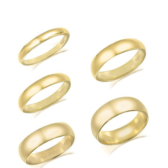 Men's Wedding Band in 10kt Yellow Gold